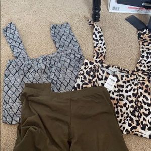 💚💚 3 women’s leggings size large. 1 NWT